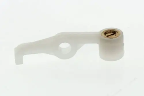 Transparenter Hebel von Bosch, mit einem Loch zur Befestigung und einem Metallansatz auf der Seite.
